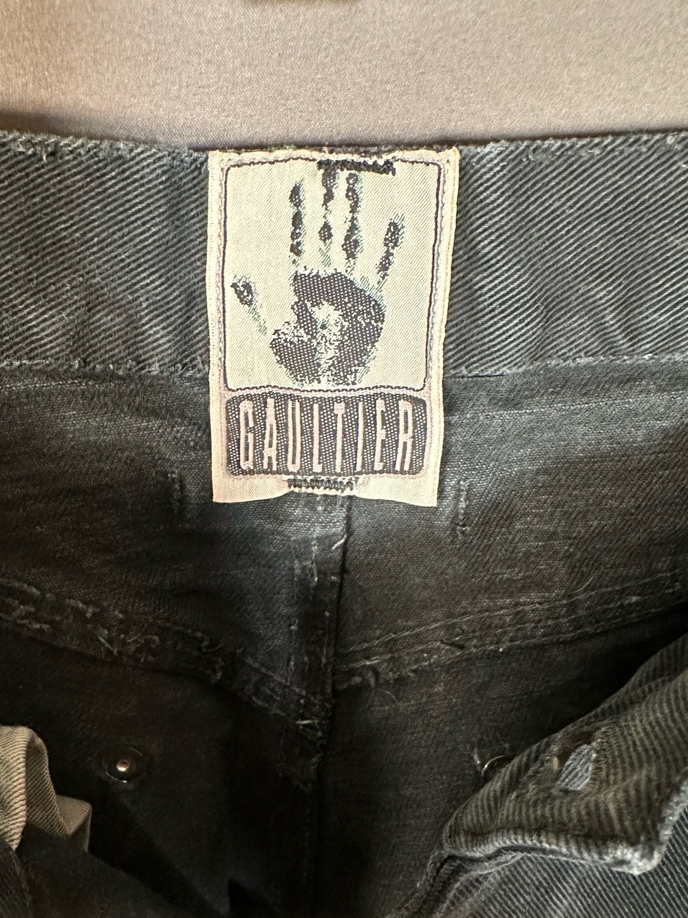 Jean Paul Gaultier Black Straight Leg Men's Jeans - Picture 10 of 16